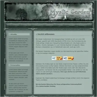 Mystic Garden Template