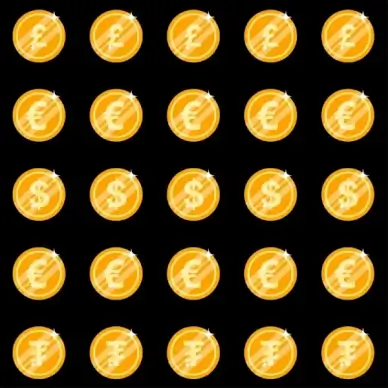 national currency sign templates shiny golden coin design