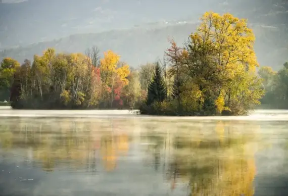 nature backdrop picture reflection lake scene