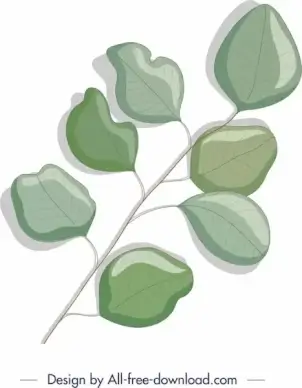 nature background green leaf branch sketch