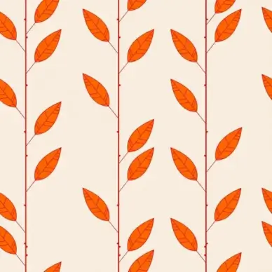 nature background repeating red leaves pattern decor