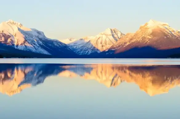 nature landscape picture calm lake mountain range scene 