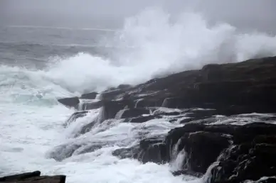 nature ocean water rocks