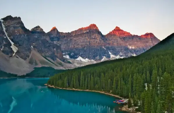 nature scenery picture elegant peaceful lake mountain forest scene 