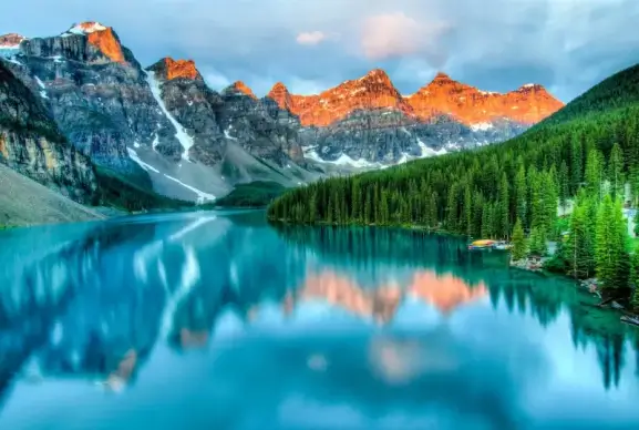 nature scenery picture elegant reflection lake