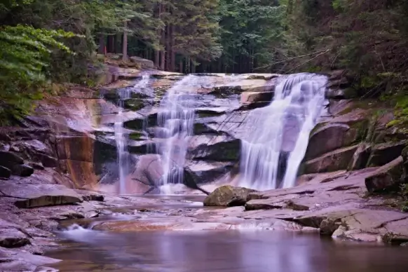 nature scenery picture elegant waterfall forest scene 