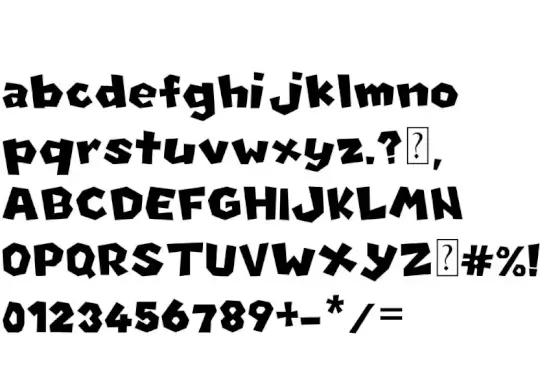 New Super Mario Font U