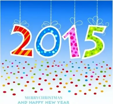 New Year vector card