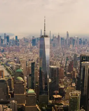new york city landscape picture modern skyscrapers 