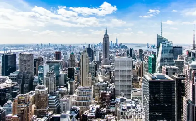 new york city scenery picture elegant high view skyscrapers scene 