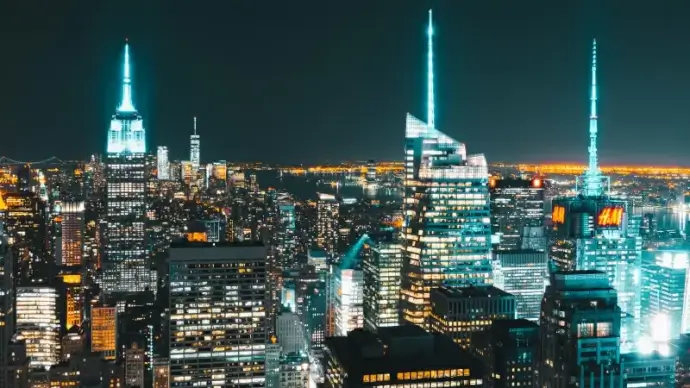 new york city scenery picture modern architectures