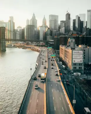 new york city scenery picture modern infrastructures 