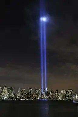 new york city tribute in lights sky