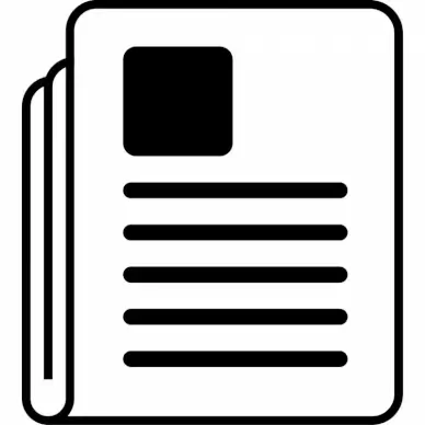 newspaper sign icon 3d black white book sketch