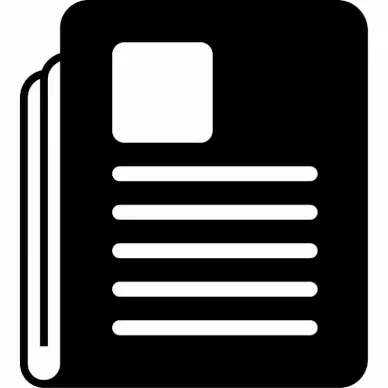 newspaper sign icon 3d silhouette sketch