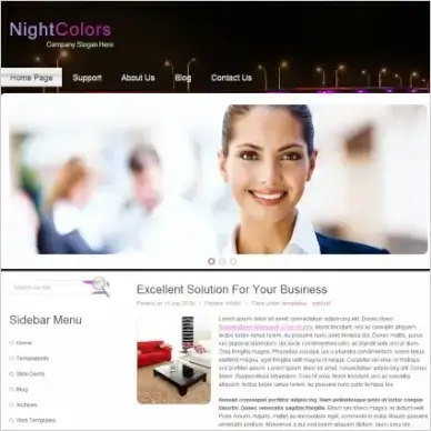 Night Colors Template