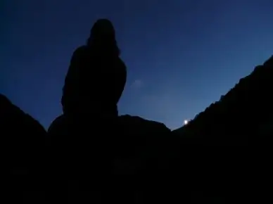 night romance silhouette