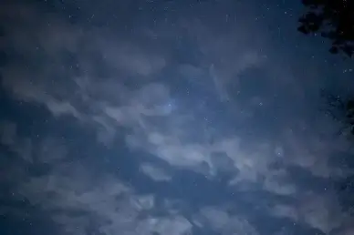 night stars clouds