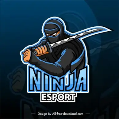 ninja background fighting gesture blurred dark design