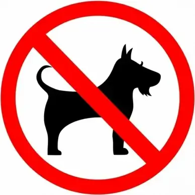 no dog sign