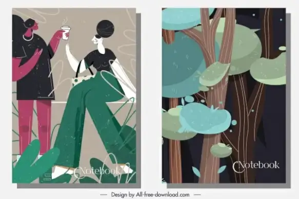 notebook cover backgrounds lifestyle forest themes classic decor
