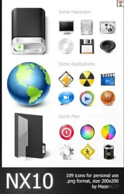 NX10 Icons icons pack