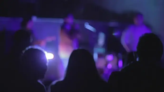 ochestra performing live at night club
