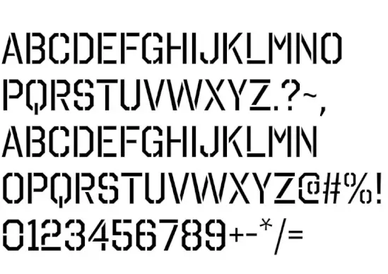Octin Stencil Free