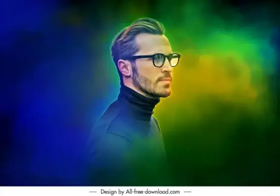 oil painting realistic portrait smoke effect 