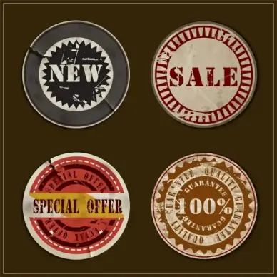 old and grunge sale badge