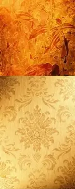 old gold flowers texture hd picture 1