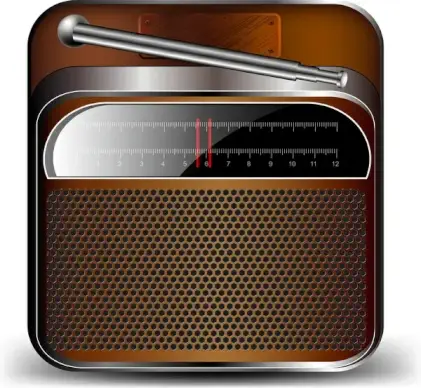 old radio cassette