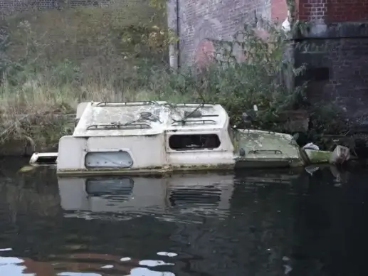 old sinking boat