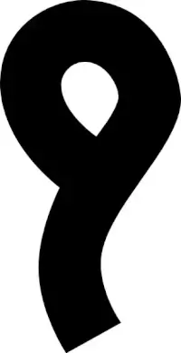 Old Turkic Letter Y clip art