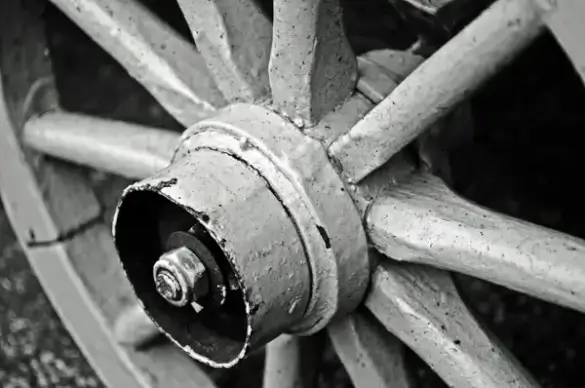 old wooden wheel