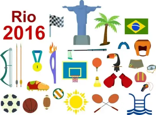 olympic rio brazil 2016 sport icon