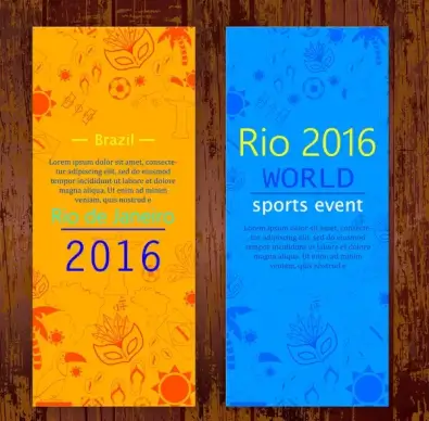 olympic rio de janeiro 2016 flyer design templates