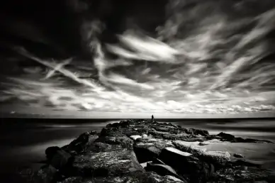 on the rocks
