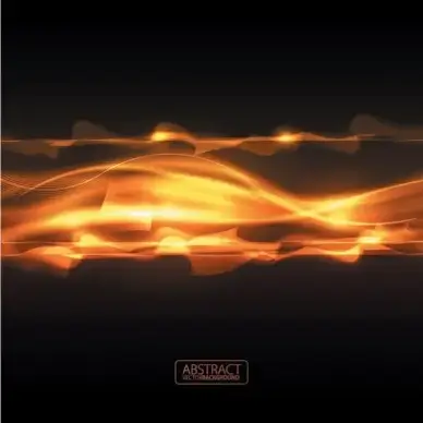orange glare background vector 2
