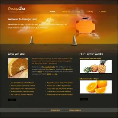 orange sea