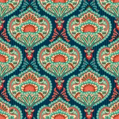 ornate paisley pattern seamless vector