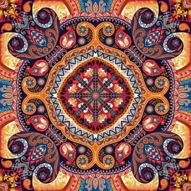 ornate paisley pattern seamless vector