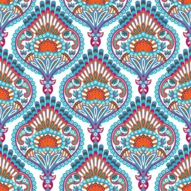 ornate paisley pattern seamless vector