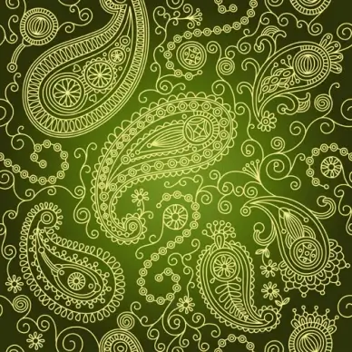 ornate paisley pattern seamless vector