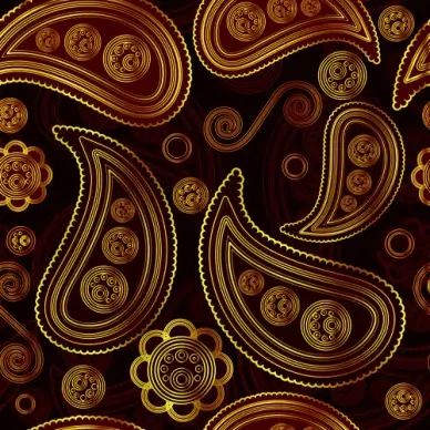 ornate paisley pattern seamless vector