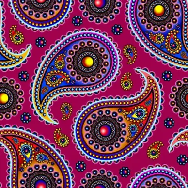 ornate paisley pattern seamless vector