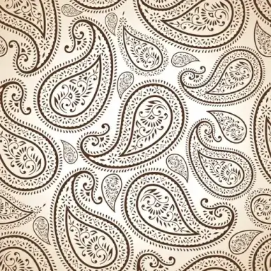 ornate paisley pattern vector