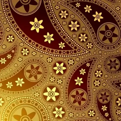 ornate paisley pattern vector