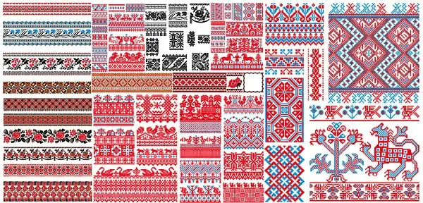 ornate pixel border vector