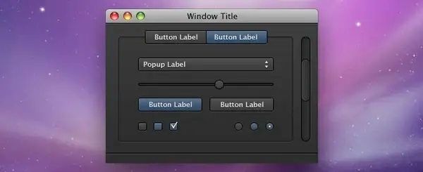 OSX App Interface Elements